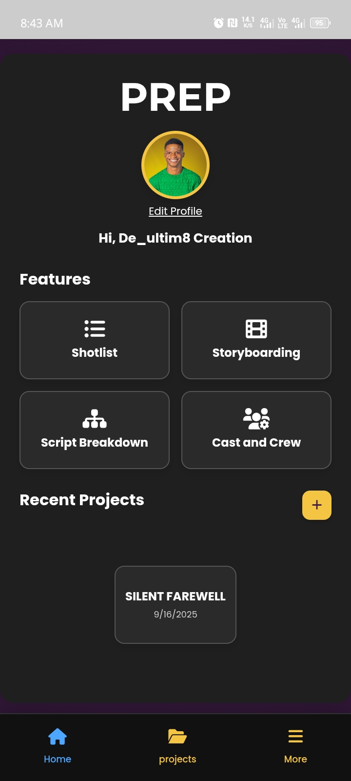 App screenshot of the real-time team collaboration chat.